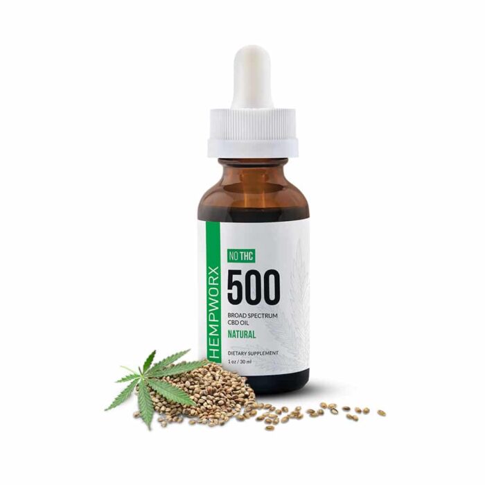Hempworx 500 CBD Oil Broad Spectrum THC FREE