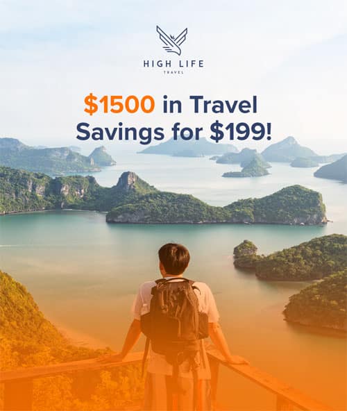 High Life Travel Savings, Prepaid Travel, 1500 travel package