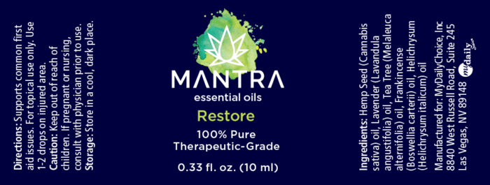 Mantra Restore Label