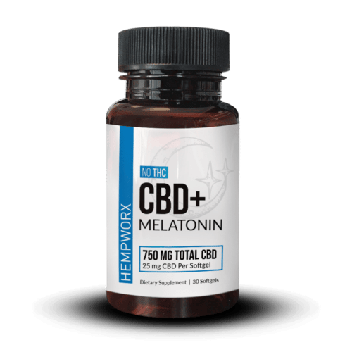 HempWorx CBD Melatonin Softgels, CBD sleep aid, Melatonin for sleep