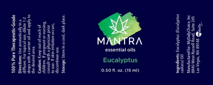 Mantra Eucalyptus Ingredients