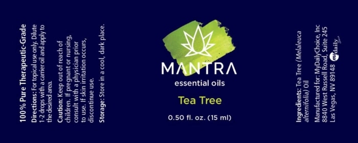 Mantra Tea Tree Ingredients