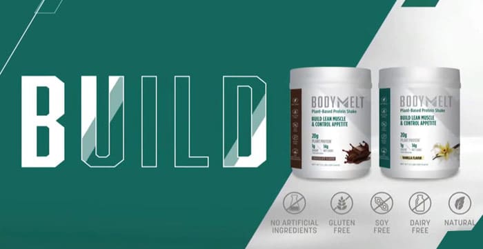 BUILD Body Melta Vegan Plant Based Clean Protein Weight Loss Shake