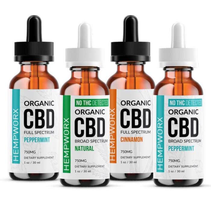 HempWorx 750 4 Pack Organic CBD Oil