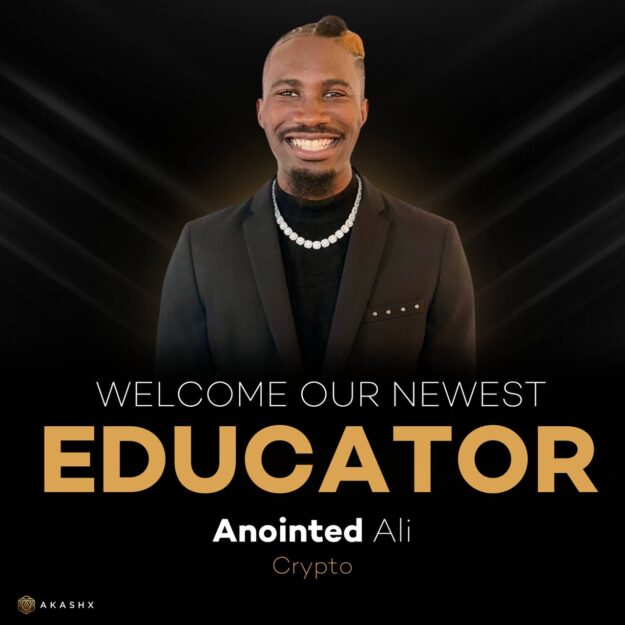 Anointed Ali joins Akashx as crypto educator