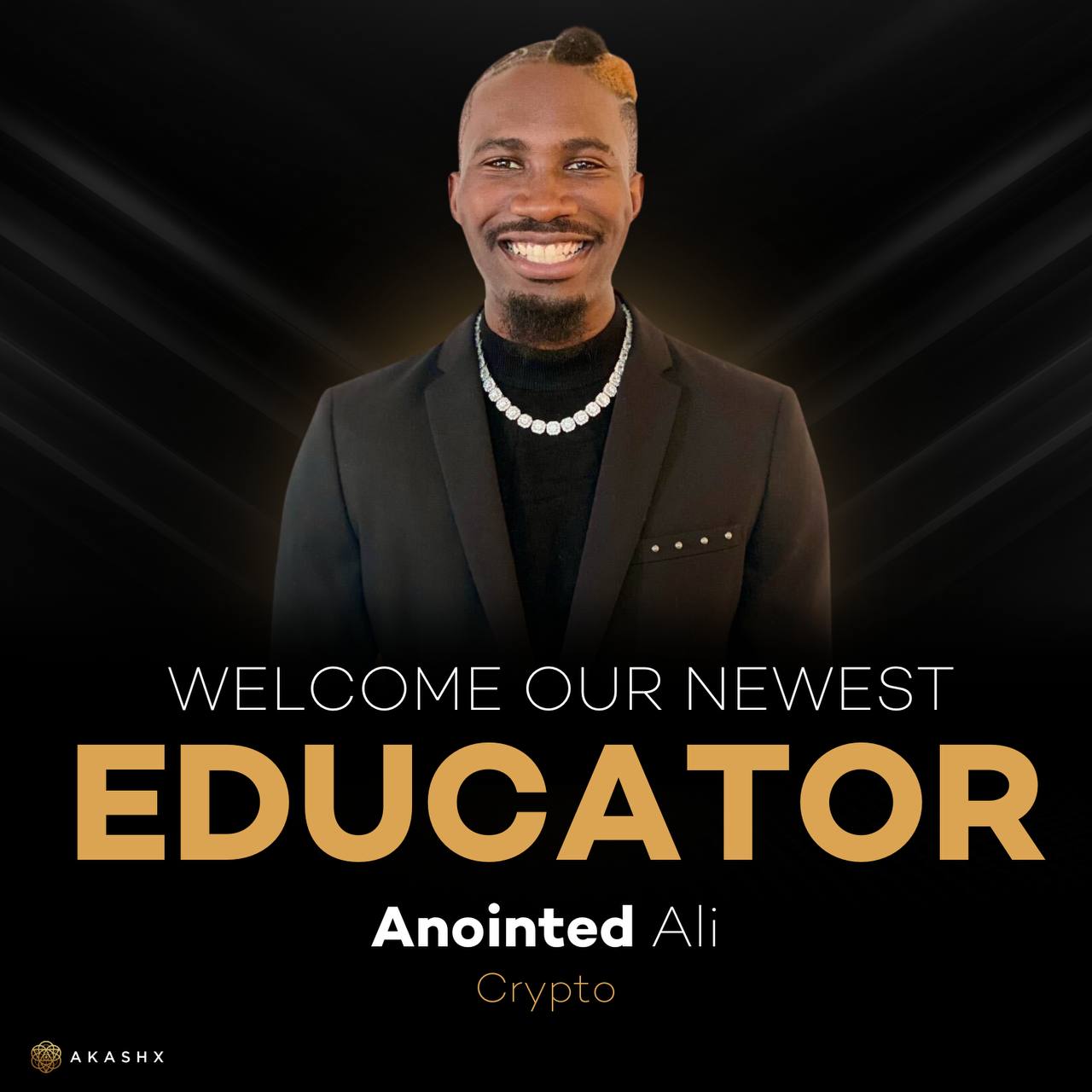 Anointed Ali Joins Akashx as Crypto Educator Expert