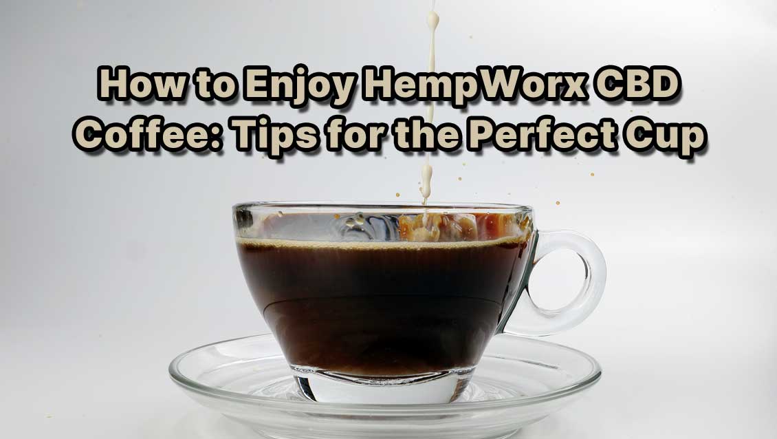 HempWorx CBD Coffee being poured