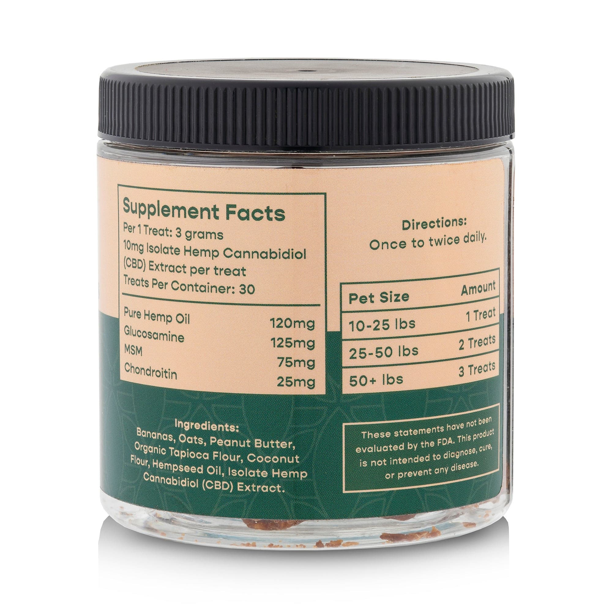 Leaf Remedys CBD Pet Treats label