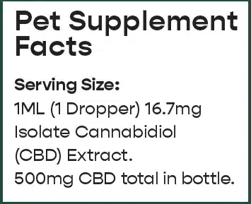Leaf Remedys Pet CBD Oil Label