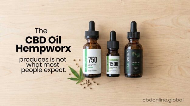 CBD oil Hempworx 750mg full spectrum and broad spectrum bottles